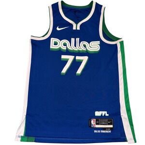 Dallas Mavericks Luka Doncic 77 Nike Swingman Jersey Size 44 MEDIUM City Edition
